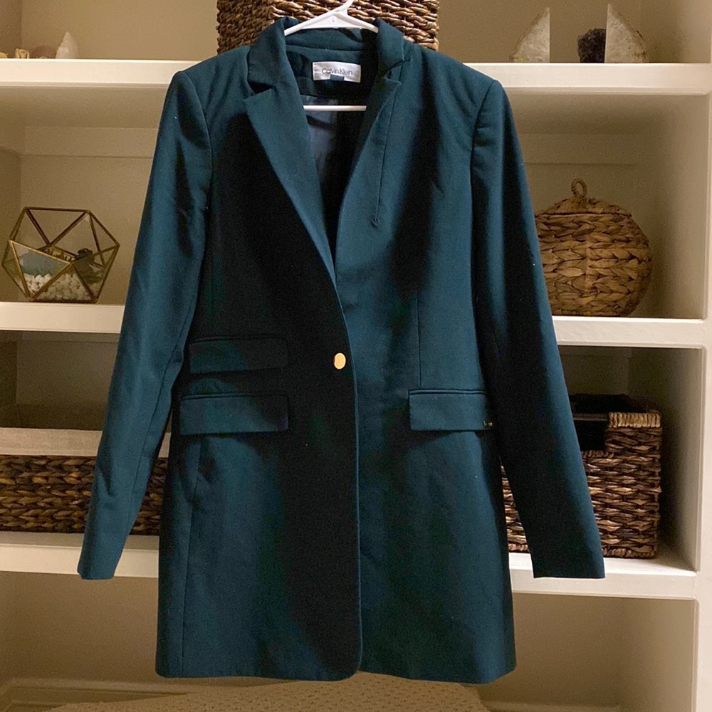 COPY - CALVIN Klein emerald suit jacket, size 6!